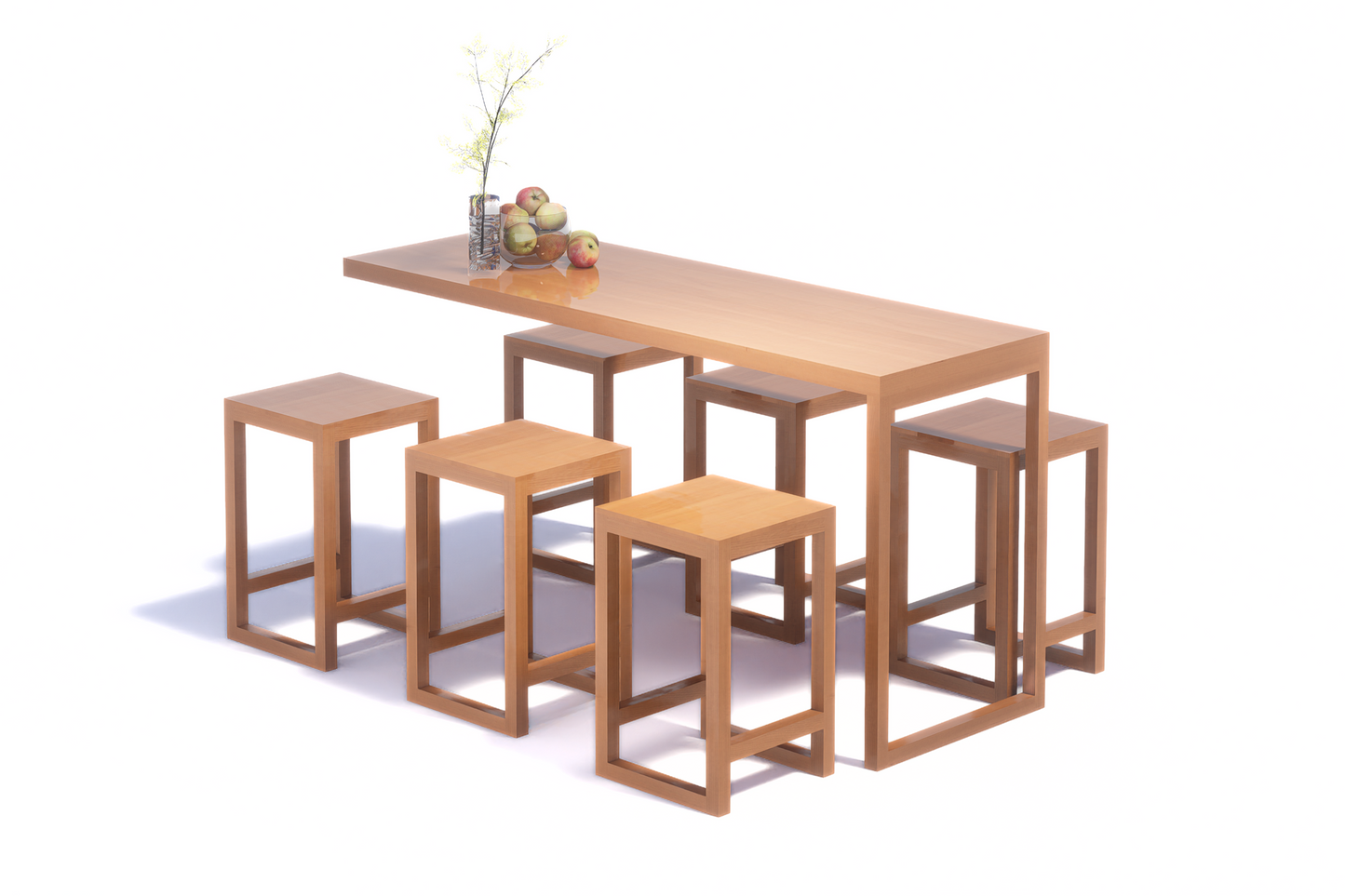 Kitchen Upgrade (Island Table, 6 stools, kitchen upper cabinets