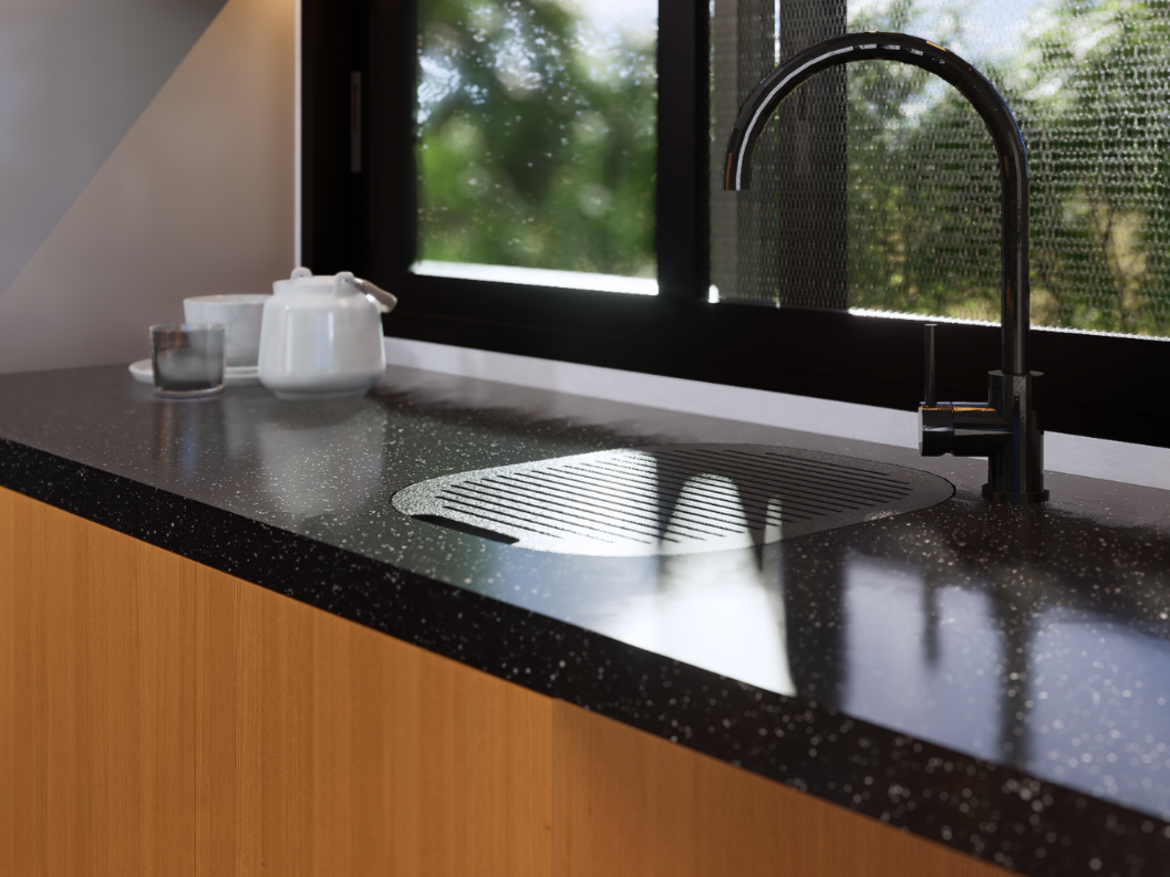 Acrylic solid surface countertop